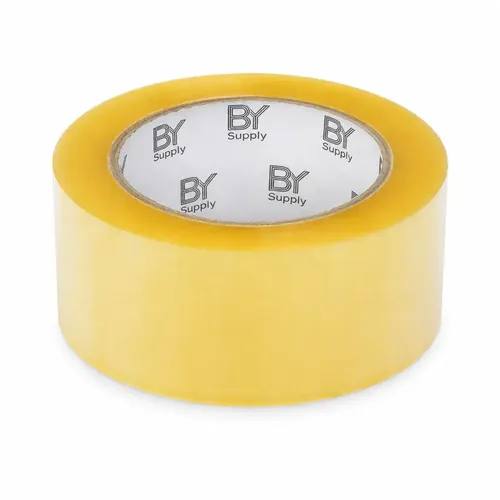 Cinta De Embalaje Bysupply Transparente De Polipropileno, 4.5 Cm X 100 M