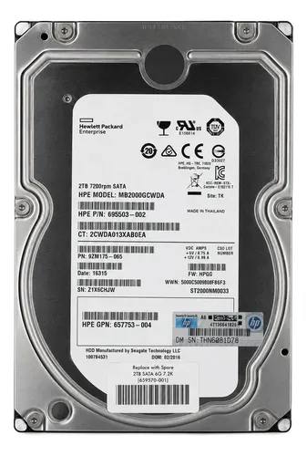Disco Duro 2tb 3.5 Sata Nas Pc Dvr Servidor Camaras Video Hewlett Packard Enterprise