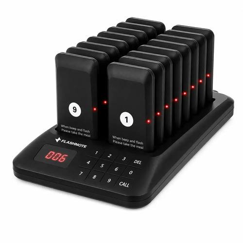 Llamador Inalambrico Restaurant Localizador Flashnote 16 Pagers Base Beeper Cafeteria Food Court Tienda