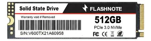 Ssd Nvme M.2 2280 512gb Flashnote 3500mb/s Pcie 3.0 Interno Gamer Negro