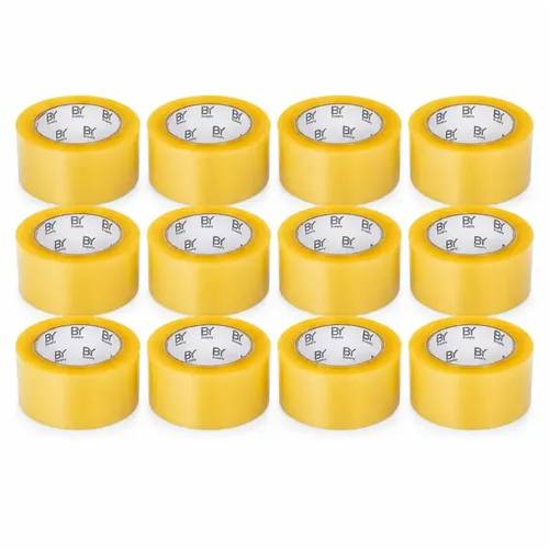 Cinta Adhesiva Transparente Bysupply Para Embalaje, Pack De 12 Unidades De 4.5 Cm X 100 M