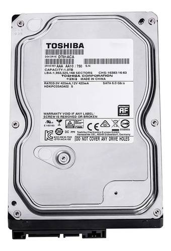 Disco Duro Interno Toshiba Dt01aca100 1tb Plateado