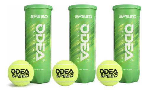 Tarro Pelotas De Tenis Odea Speed 3 Pelotas Certificadas Itf 3 Unidades