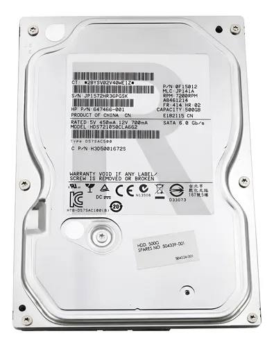 Disco Duro 500gb 3.5 Pc Escritorio Computador Cctv 7200rpm Plateado