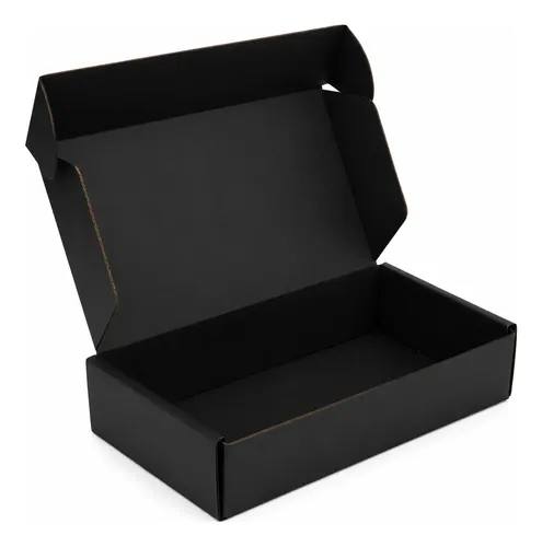 Caja Autoarmable 15x10x5 Cm 50 Unidades Carton Pack Calidad Negro