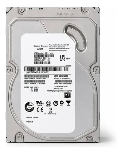 Disco Duro 1tb 3.5 Sata Nas Pc Dvr Servidor Camaras Video Seagate Ibm