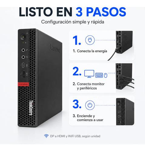 Mini PC Lenovo Thinkcentre I5 16GB RAM 240GB SSD HDMI WiFi - imagen 9