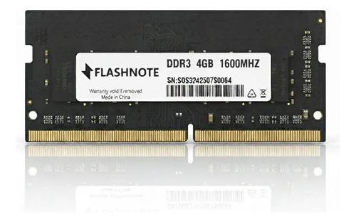 Memoria Ram Flashnote 4gb Ddr3 1600 Mhz Sodimm 1.5v Para Notebook