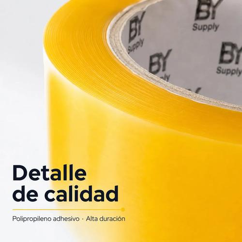 Cinta De Embalaje Bysupply Transparente, Pack De 6 Rollos De Polipropileno De 4.5 Cm X 300 M - imagen 7