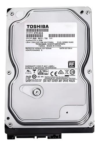 Disco Duro 1tb Toshiba 7200rpm 3.5 Pc Dvr Cctv Camaras Info Plateado - imagen 2