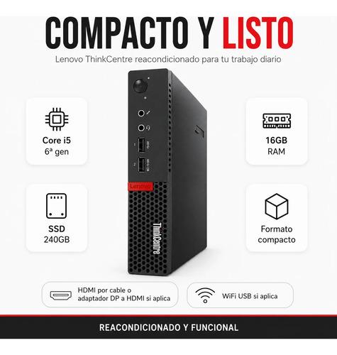 Mini PC Lenovo Thinkcentre I5 16GB RAM 240GB SSD HDMI WiFi - imagen 9