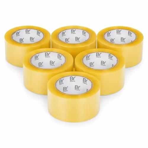Cinta Embalaje Bysupply 45mm X 100m Pack 6 Unidades Adhesiva Transparente Polipropileno Cajas Carton Envios Ecommerce Mercado Libre Bodega P
