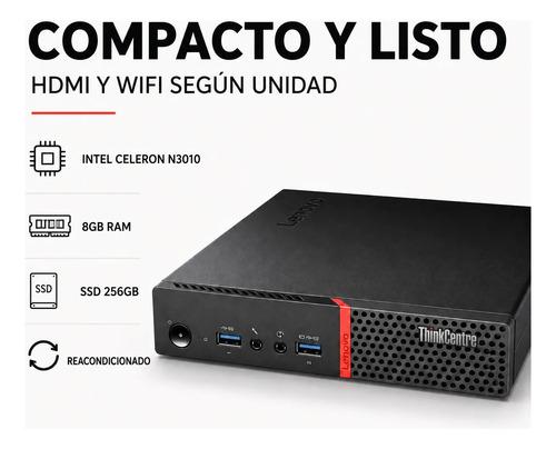 Mini PC Lenovo Thinkcentre Intel 8GB RAM 256GB SSD HDMI WiFi - imagen 8