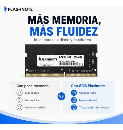 Memoria Ram 8gb Ddr3l 1600mhz Sodimm 1.35v Para Notebook Flashnote - imagen 7