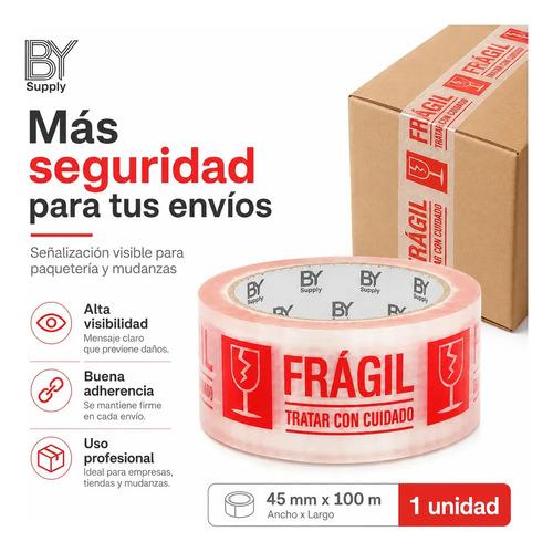 Cinta De Embalaje Bysupply Frágil, 45 Mm X 100 M  Para Delicados Y Mudanzas - imagen 7