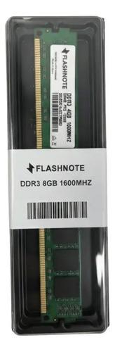 Memoria Ram Flashnote 8gb Ddr3 1600mhz Dimm Para Pc De Escritorio