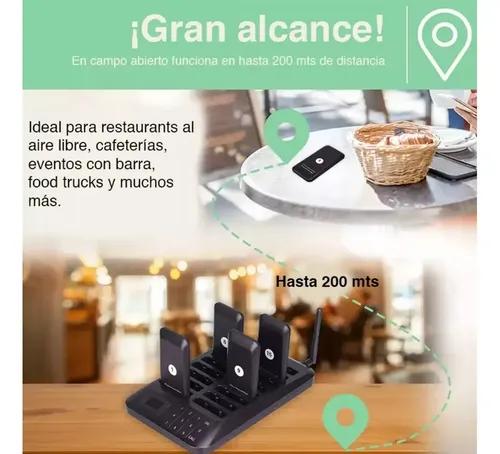 Llamador Inalambrico Restaurant Localizador Flashnote 16 Pagers Base Beeper Cafeteria Food Court Tienda - imagen 3