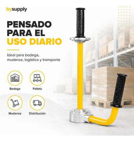 Dispensador Manual Para Film Stretch Bysupply Ergonómico, Para Pallets Y Bodega Amarillo - imagen 8