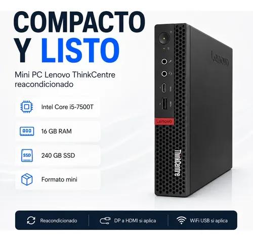 Mini PC Lenovo Thinkcentre I5 16GB RAM 240GB SSD HDMI WiFi - imagen 10