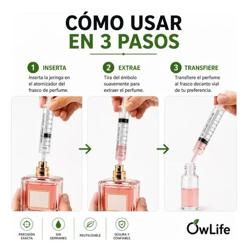 Dosificador Jeringa Para Extraer Perfume Liquidos Decants Neutra