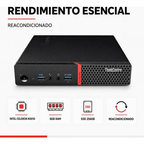 Mini PC Lenovo Thinkcentre Intel 8GB RAM 256GB SSD HDMI WiFi - imagen 2