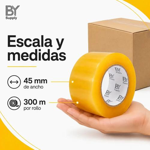Cinta De Embalaje Bysupply Transparente De Polipropileno Para Cajas, 4.5 Cm X 300 M - imagen 4