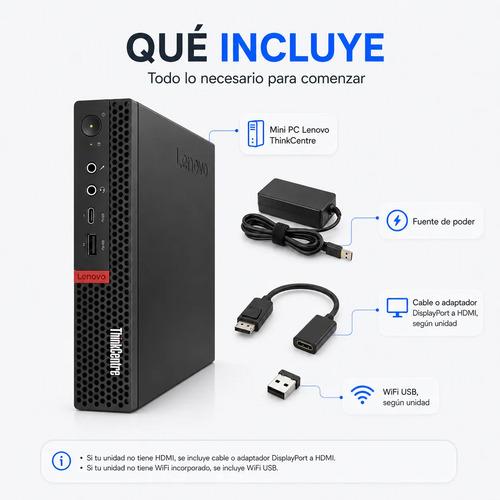 Mini PC Lenovo Thinkcentre I5 16GB RAM 240GB SSD HDMI WiFi - imagen 4
