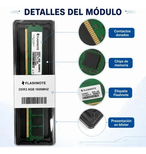 Memoria Ram Flashnote 8gb Ddr3 1600mhz Dimm Para Pc De Escritorio - imagen 3