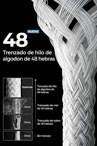 Cable Usb C A Usb C Flashnote 1m Trenzado Carga Rápida 60w Para iPhone Samsung Xiaomi Color Celeste - imagen 2