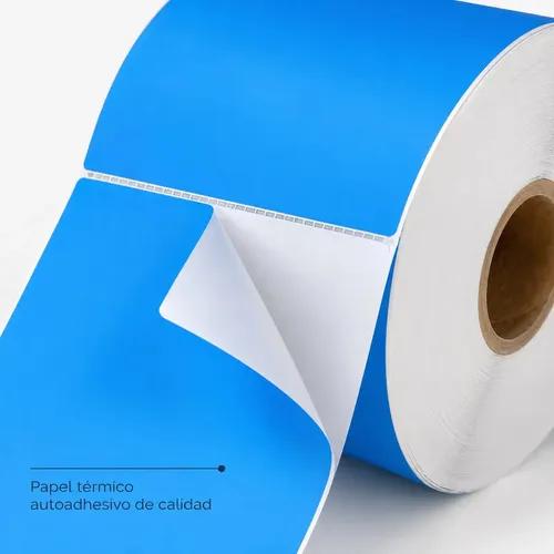 Etiquetas Térmicas Autoadhesivas Flashnote Rollo 10x15cm 500 Etiqueta Impermeables Azul Impermeable - imagen 7