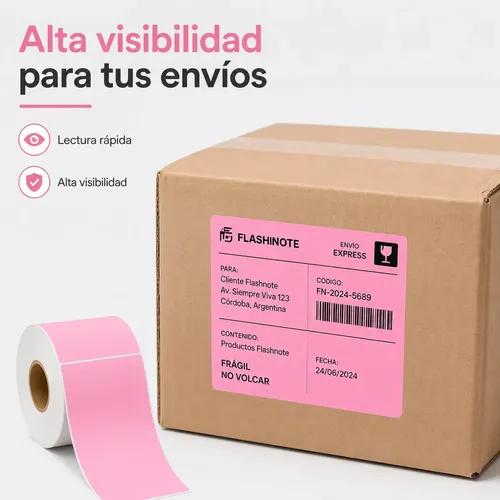 Etiquetas Térmicas Autoadhesivas Flashnote Rollo 10x15cm 500 Etiquetas Impermeable Rosa - imagen 8