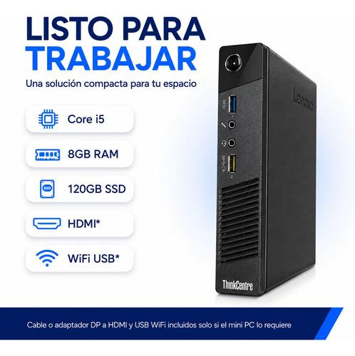 Mini PC Lenovo Thinkcentre I5 8GB RAM 120GB SSD HDMI WiFi - imagen 9