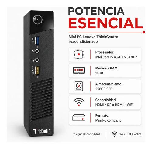 Mini PC Lenovo Thinkcentre I5 16GB RAM 256GB SSD HDMI WiFi - imagen 2