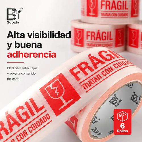 Cinta De Embalaje Bysupply Frágil Para Delicados (pack De 6 Unidades) - imagen 7