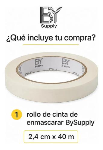 Cinta De Enmascarar Bysupply De Papel Crepe Para Pintura Y Manualidades - imagen 2