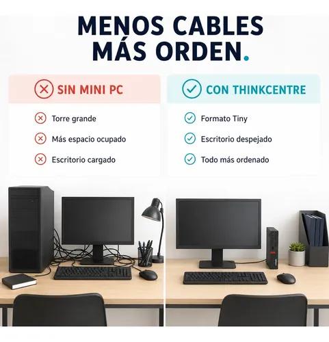 Mini PC Lenovo Thinkcentre I5 8GB RAM 240GB SSD HDMI WiFi - imagen 5