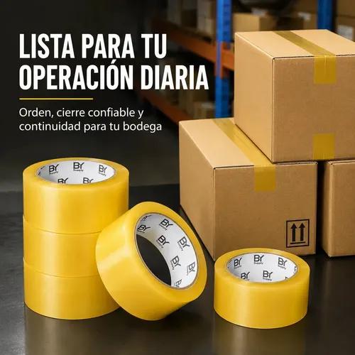 Cinta Adhesiva Transparente Bysupply Para Embalaje, Pack De 12 Unidades De 4.5 Cm X 100 M - imagen 8
