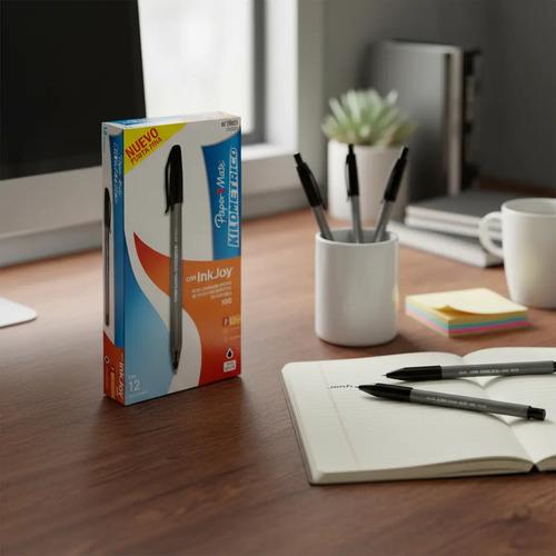 Lapiz Pasta Bolígrafo Papermate Punta Fina Suave Oficina X12 - imagen 6