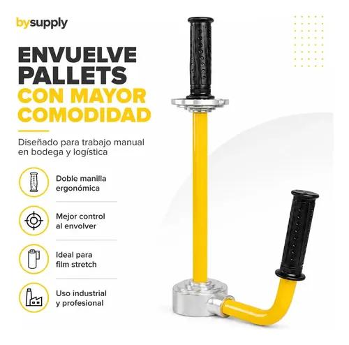 Dispensador Manual Para Film Stretch Bysupply Ergonómico, Para Pallets Y Bodega Amarillo - imagen 7