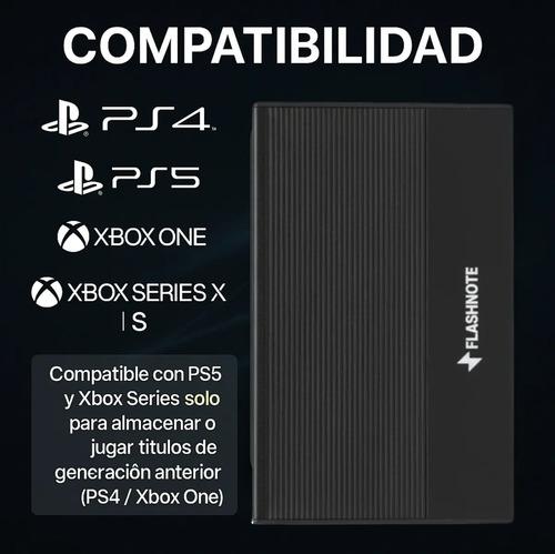 Disco Duro Externo 1tb Flashnote Usb 3.1 Tipo C Aluminio Hdd Premium Negro - imagen 4