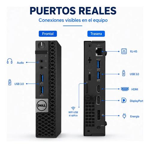 Mini Nuc Mini PC Dell Intel I5 8GB RAM 240GB SSD WiFi HDMI - imagen 2