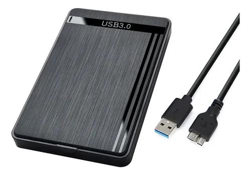 Jeeyee Carcasa de Disco Duro Caja Case Externo Portátil USB 3.0 SATA 2.5 Adata Negro