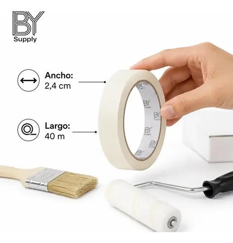 Cinta De Enmascarar Bysupply De Papel Crepe Para Pintura Y Manualidades - imagen 4