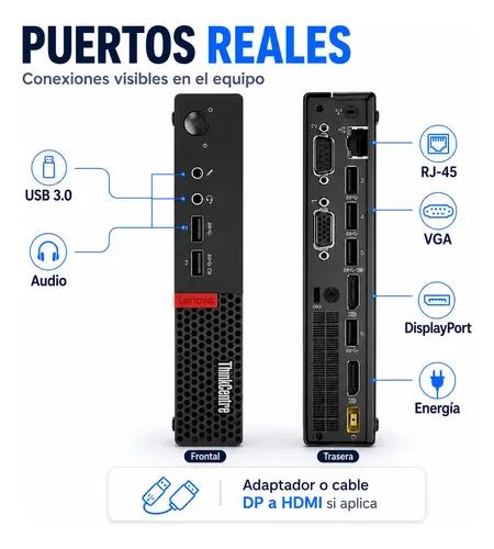 Mini PC Lenovo Thinkcentre I5 8GB RAM 240GB SSD HDMI WiFi - imagen 3