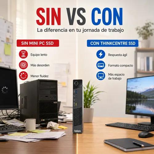 Mini PC Lenovo Thinkcentre I5 8GB RAM 120GB SSD HDMI WiFi - imagen 5