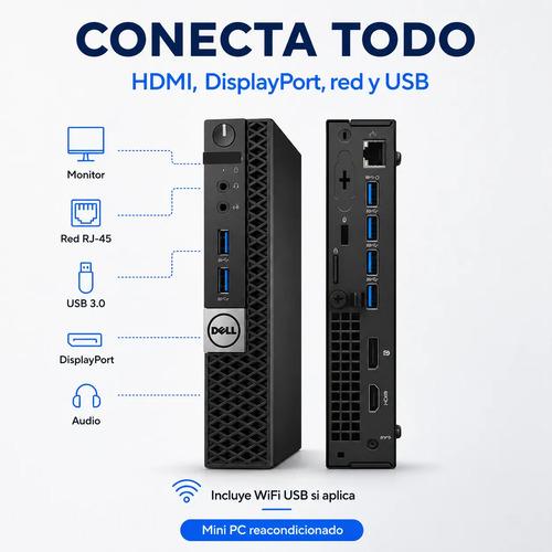 Mini Nuc Mini PC Dell Intel I5 8GB RAM 240GB SSD WiFi HDMI - imagen 6