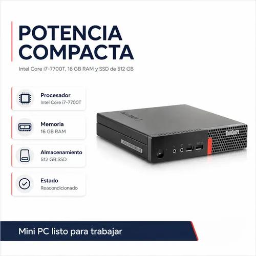 Mini PC Lenovo Thinkcentre I7 16GB RAM 512GB SSD HDMI WiFi - imagen 2
