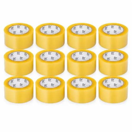 Cinta Adhesiva Transparente Bysupply Para Embalaje, Pack De 12 Unidades De 4.5 Cm X 100 M