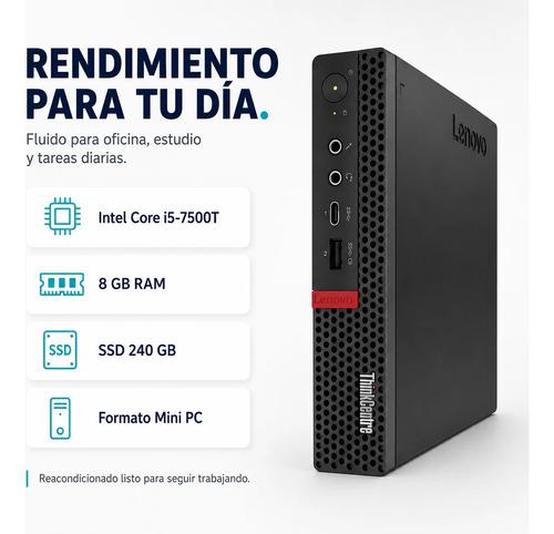 Mini PC Lenovo Thinkcentre I5 8GB RAM 240GB SSD HDMI WiFi - imagen 2
