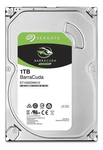 Disco Duro Seagate Barracuda Interno Sata Hd 1t 3.5 Gris